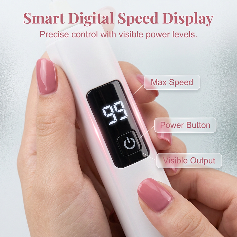 🔥Monthly sales of 100,000+, limited-time 50% off offer✨Super long battery life, low noise professional electric nail polisher, nail file, cuticle remover, and buffing machine.