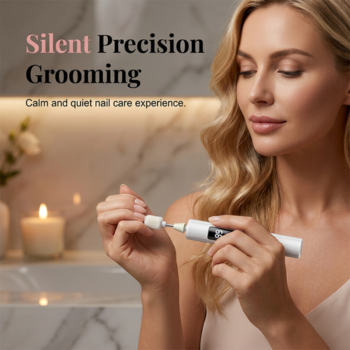 🔥Monthly sales of 100,000+, limited-time 50% off offer✨Super long battery life, low noise professional electric nail polisher, nail file, cuticle remover, and buffing machine.