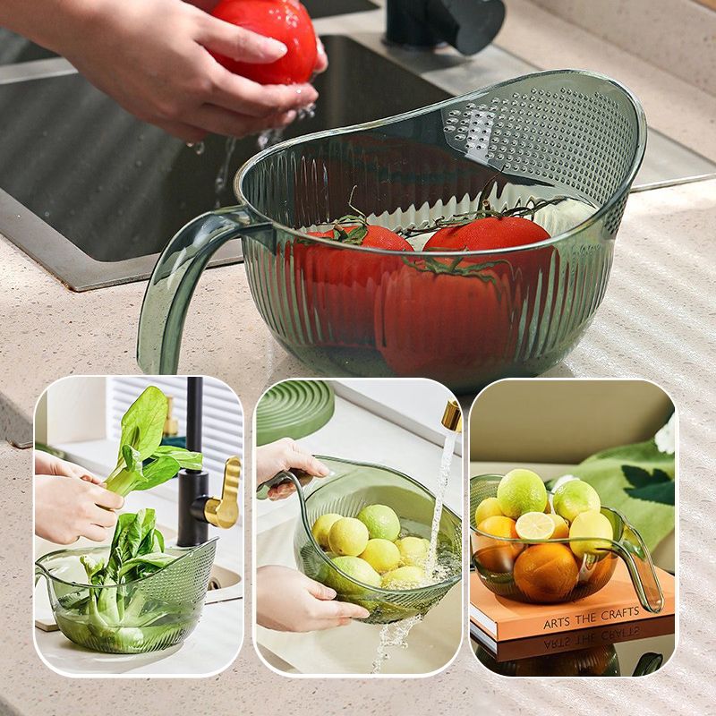 🍚 LIMITED-TIME 50% OFF! ✨Multipurpose Rice Washing Bowl Strainer with Handle