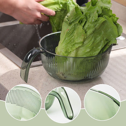 🍚 LIMITED-TIME 50% OFF! ✨Multipurpose Rice Washing Bowl Strainer with Handle