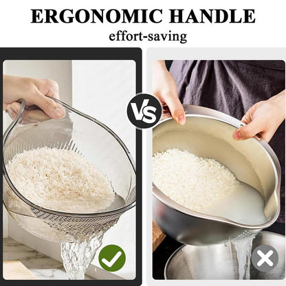 🍚 LIMITED-TIME 50% OFF! ✨Multipurpose Rice Washing Bowl Strainer with Handle