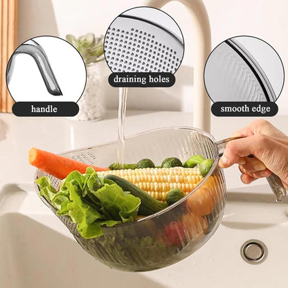 🍚 LIMITED-TIME 50% OFF! ✨Multipurpose Rice Washing Bowl Strainer with Handle