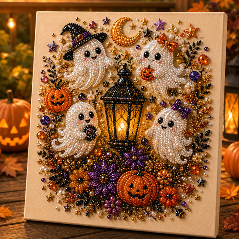 🔥Over 100,000 sold, limited-time 50% off!🔥 Halloween ghost and other patterns👻 Multiple patterns Pearl Art DIY kit Diamond Painting Handmade Home Decor Painting