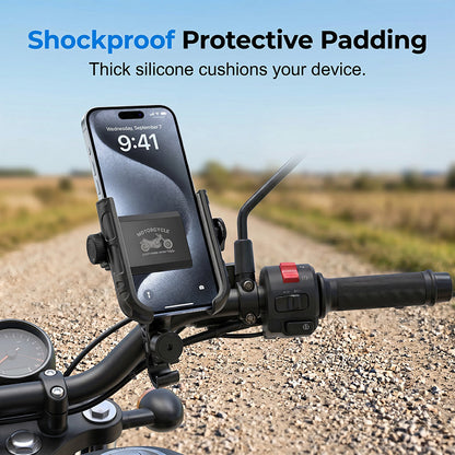📱 50% OFF NOW! 🚲 Quick-Release Bike Phone Mount – Secure Lock & One-Hand Operation – Perfect for Navigation & Training 🔒
