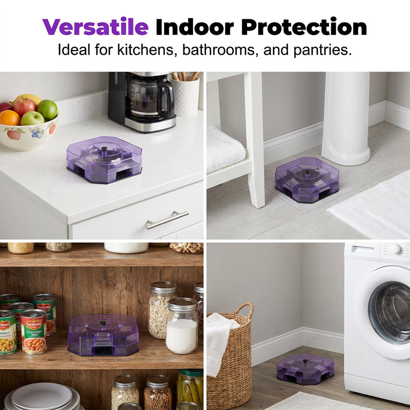 🏆 Last Day Special Price £6.99🔥Reusable Effective Roach Trap， Non-Toxic Sticky Cockroach Catcher for Kitchen Home Indoor Pest Control