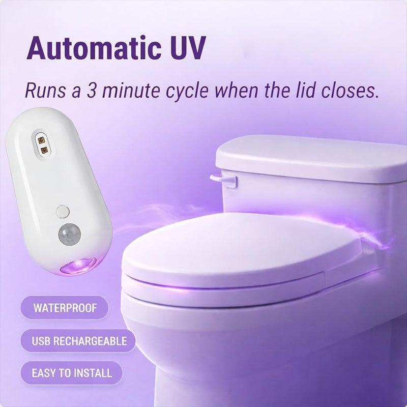 💡 USB-Rechargeable LED Night Light – Motion Sensor, UV Disinfection & Multifunctional Use 🌙