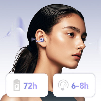 🎧 Limited 50% OFF! Open-Ear Bluetooth 5.4 Clip-On Earbuds – AI Translation + Stereo Sound for Sports, Travel & Everyday Use🌍🏃‍♂️💬✨