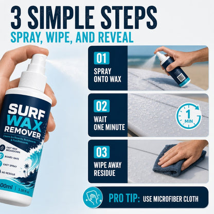 Surfboard Wax Remover Spray Quick Acting Cleansing Formula