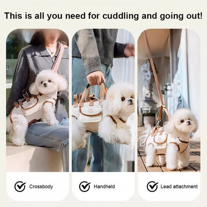 ⏳🔥LIMITED-TIME 50% OFF! ⏰🐾 Portable Breathable Pet Carrier Sling & Backpack – Spine Support & Multi-Way Comfort 🐶🐕