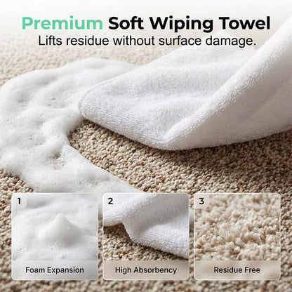 💕Buy 1 Get 1 Free🎁Waterless Carpet Foam Stain Remover With Towel