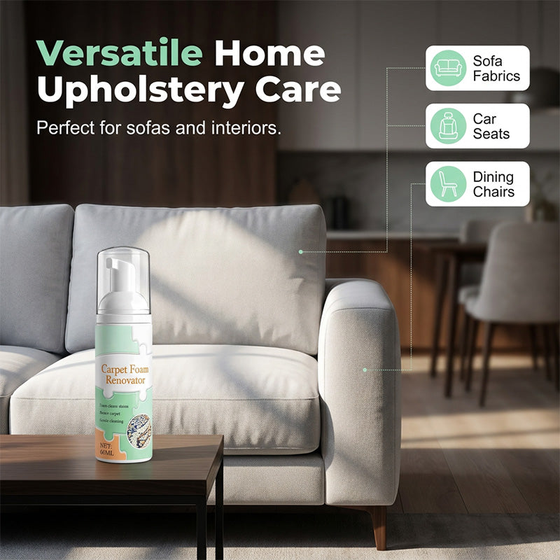 💕Buy 1 Get 1 Free🎁Waterless Carpet Foam Stain Remover With Towel
