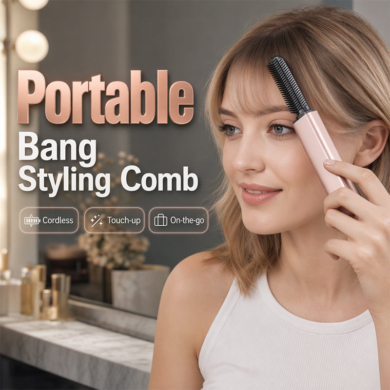 🔥Buy one get one free portable bangs styling comb