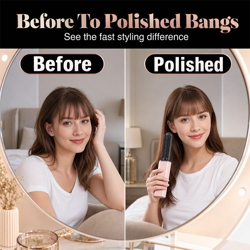 🔥Buy one get one free portable bangs styling comb