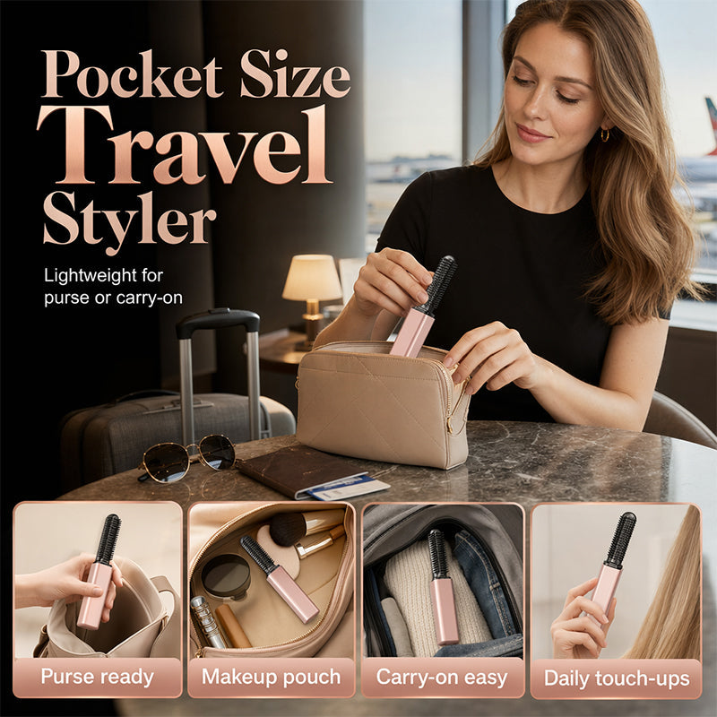 🔥Buy one get one free portable bangs styling comb