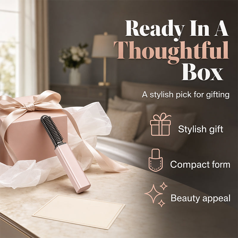 🔥Buy one get one free portable bangs styling comb