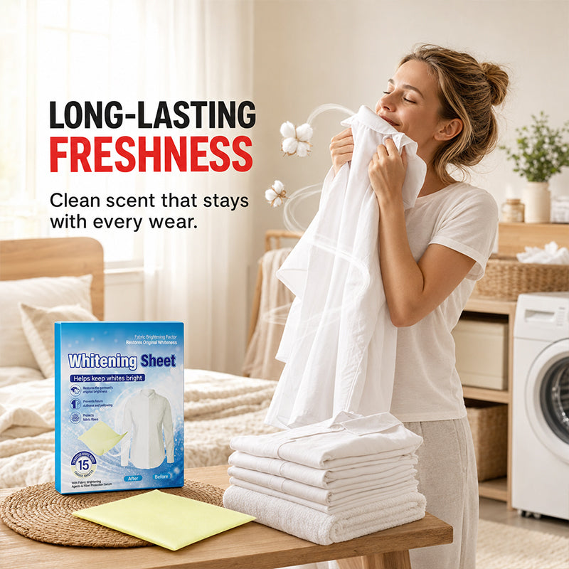 🔥Buy 2 get 1 free🔥Laundry Whitening Sheets for Yellow Removal