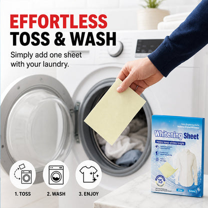 🔥Buy 2 get 1 free🔥Laundry Whitening Sheets for Yellow Removal