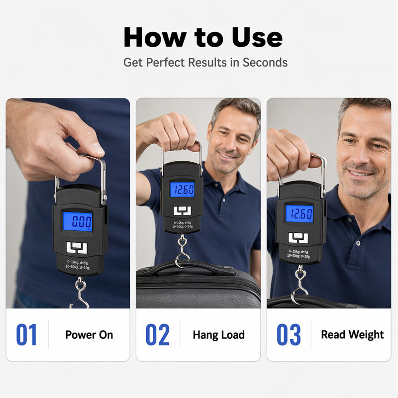 ⏳Limited-time 50% off⏰Mini Portable Digital Luggage Scale