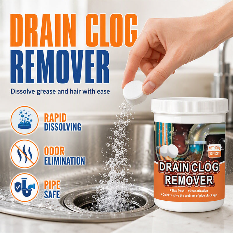 🚰50% OFF NOW ! ✨Active Oxygen Drain Clog Remover Effervescent Tablets