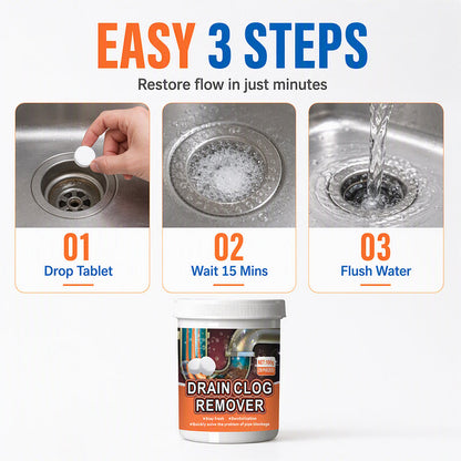 🚰50% OFF NOW ! ✨Active Oxygen Drain Clog Remover Effervescent Tablets