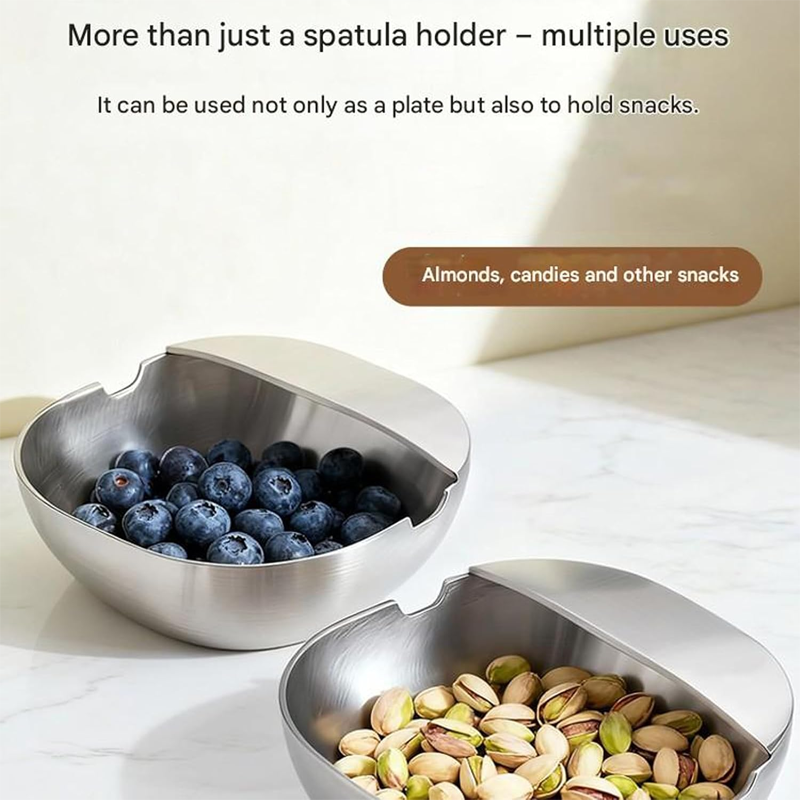 🔥Buy 1 Get 1 Free🔥 Stainless Steel Spoon Rest – 304 Food-Grade, Rust-Resistant, for Kitchen Counter, Dishwasher Safe 🥄