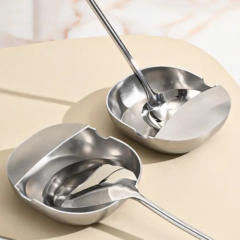 🔥Buy 1 Get 1 Free🔥 Stainless Steel Spoon Rest – 304 Food-Grade, Rust-Resistant, for Kitchen Counter, Dishwasher Safe 🥄