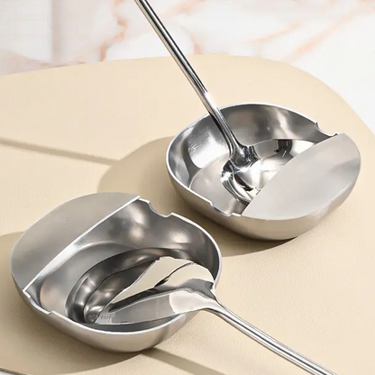 🔥Buy 1 Get 1 Free🔥 Stainless Steel Spoon Rest – 304 Food-Grade, Rust-Resistant, for Kitchen Counter, Dishwasher Safe 🥄