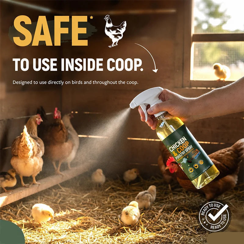🔥50% Off!🐔Poultry & Chicken Coop Mite and Lice Spray – Ready to Use