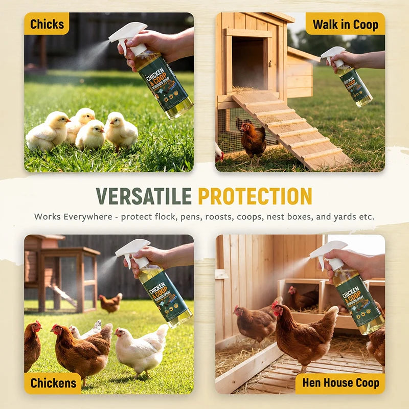 🔥50% Off!🐔Poultry & Chicken Coop Mite and Lice Spray – Ready to Use