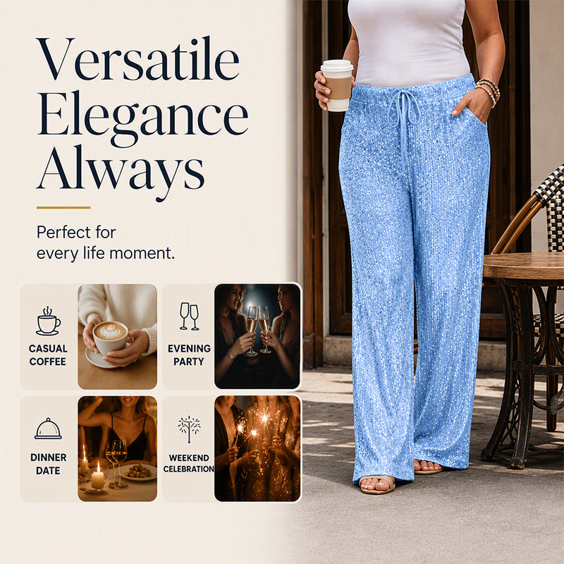 🛍️🔥Last Day Special Price !!👖Women's Elastic Waist Straight-Leg Pants