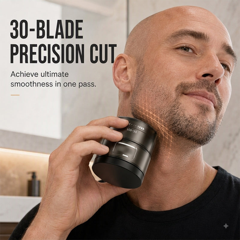 ✨2-in-1 Smart Electric Head Shaver & Beard Trimmer with Digital Display