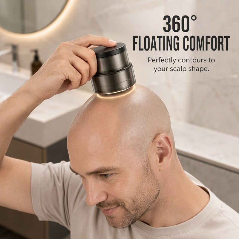 ✨2-in-1 Smart Electric Head Shaver & Beard Trimmer with Digital Display