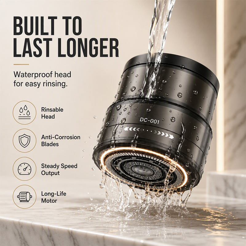 ✨2-in-1 Smart Electric Head Shaver & Beard Trimmer with Digital Display