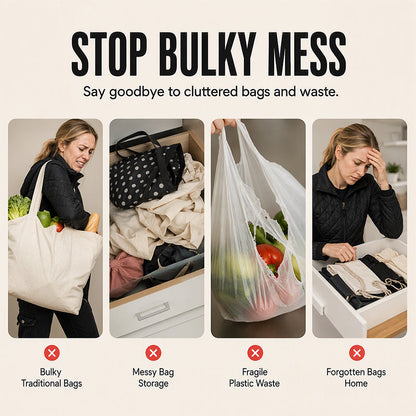 🥳2026 TOP PICK🥳 Roll-Up Shopping Bag – Perfect for Groceries & Travel! 🛡️💨