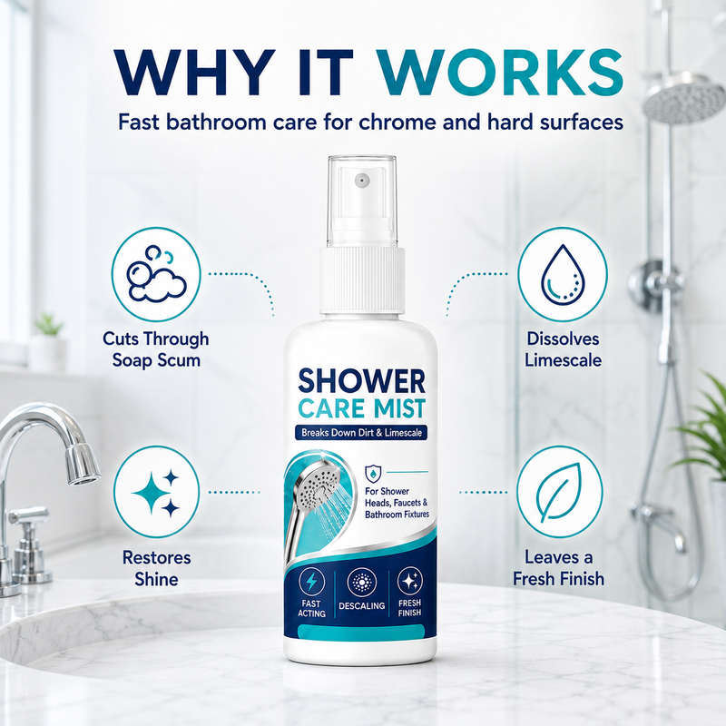 🚿✨Buy two get one free-Shower Room Descaling Spray