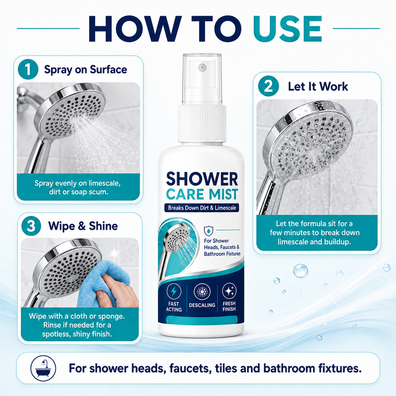 🚿✨Buy two get one free-Shower Room Descaling Spray