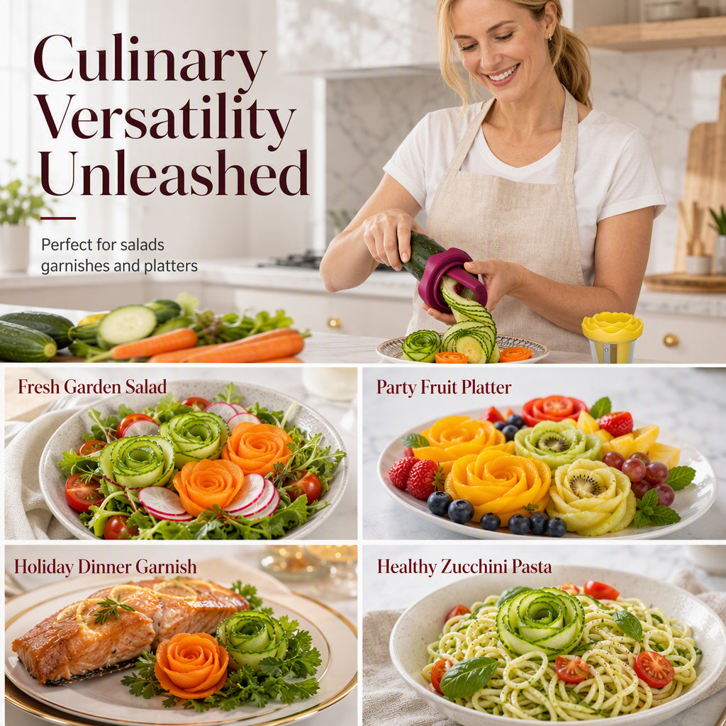 ✨ Buy One Get One Free ✨ Special Offer: Manual Vegetable Shredder and Curler – Transform carrots into restaurant-quality roses in 60 seconds! 🌹🍽️
