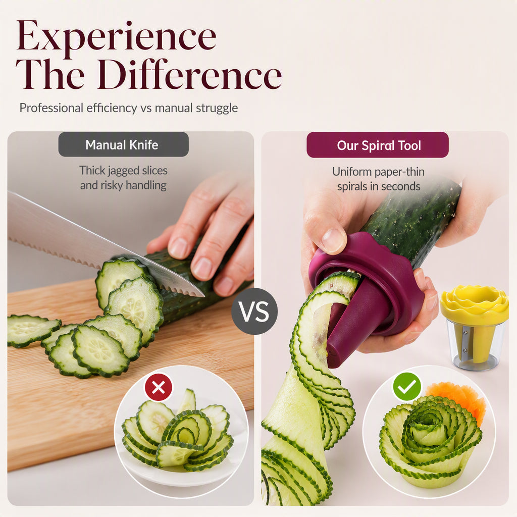 ✨ Buy One Get One Free ✨ Special Offer: Manual Vegetable Shredder and Curler – Transform carrots into restaurant-quality roses in 60 seconds! 🌹🍽️