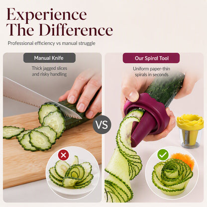 ✨ Buy One Get One Free ✨ Special Offer: Manual Vegetable Shredder and Curler – Transform carrots into restaurant-quality roses in 60 seconds! 🌹🍽️
