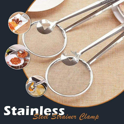 🥳💥Buy 1 Get 1 Free🍃🏆A must-have stainless steel grease-draining tongs for the kitchen – the perfect choice for deep-frying, barbecuing, hotpot and cooking