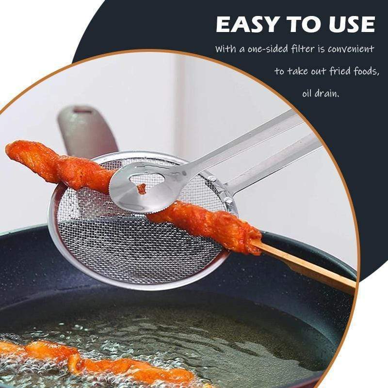 🥳💥Buy 1 Get 1 Free🍃🏆A must-have stainless steel grease-draining tongs for the kitchen – the perfect choice for deep-frying, barbecuing, hotpot and cooking