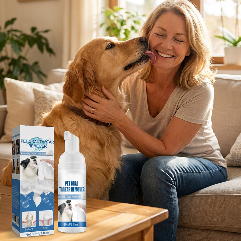 🔥 Pet Oral Care Foaming Tartar Remover