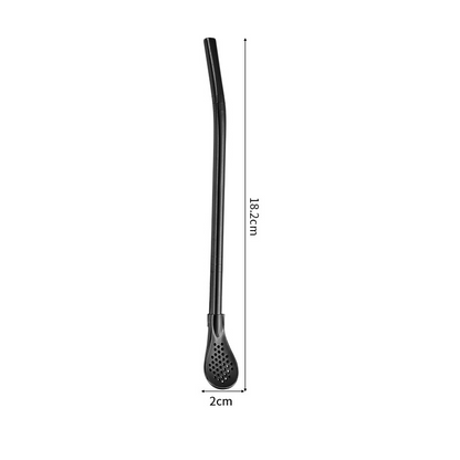 📢📢 Buy 2 Get 1 Free!! ⏰ 2-in-1 Tea Strainer, Tea Spoon, and Straw