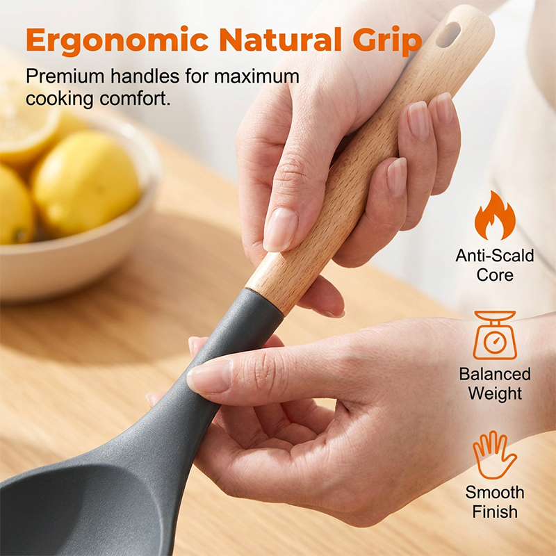 🔥Limited-time 50% off silicone kitchen utensil sets
