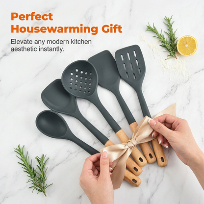 🔥Limited-time 50% off silicone kitchen utensil sets