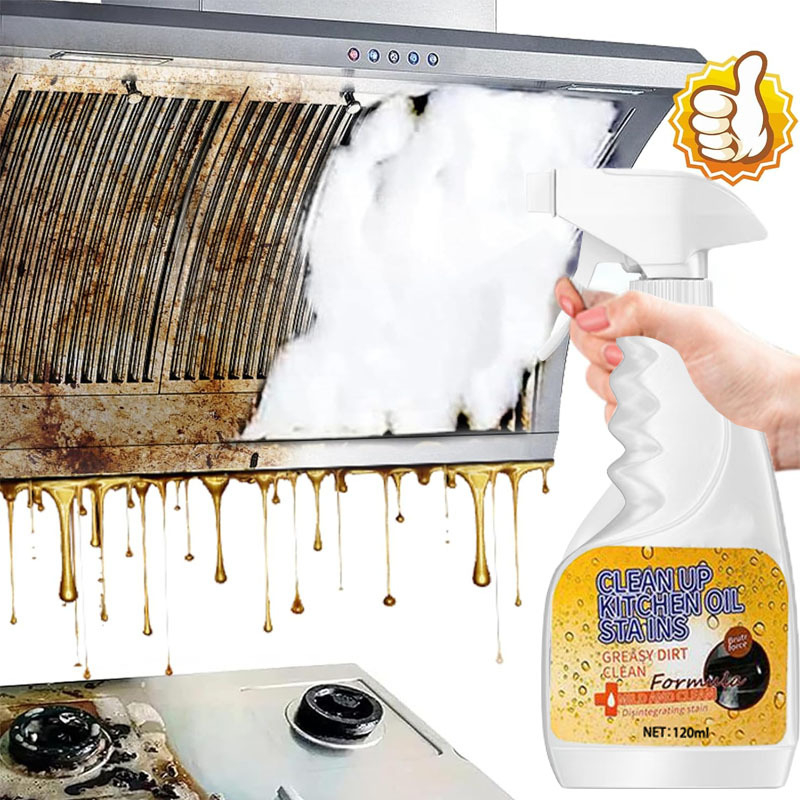 🧽Enjoy 50% off now! Dual-effect powerful degreaser spray, rich foam kitchen cleaner