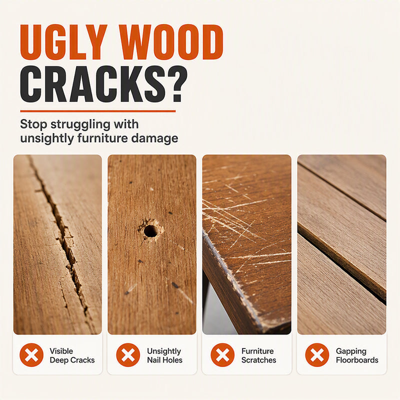 🔥Limited-time 50% off-Wood Filler for Cracks and Holes