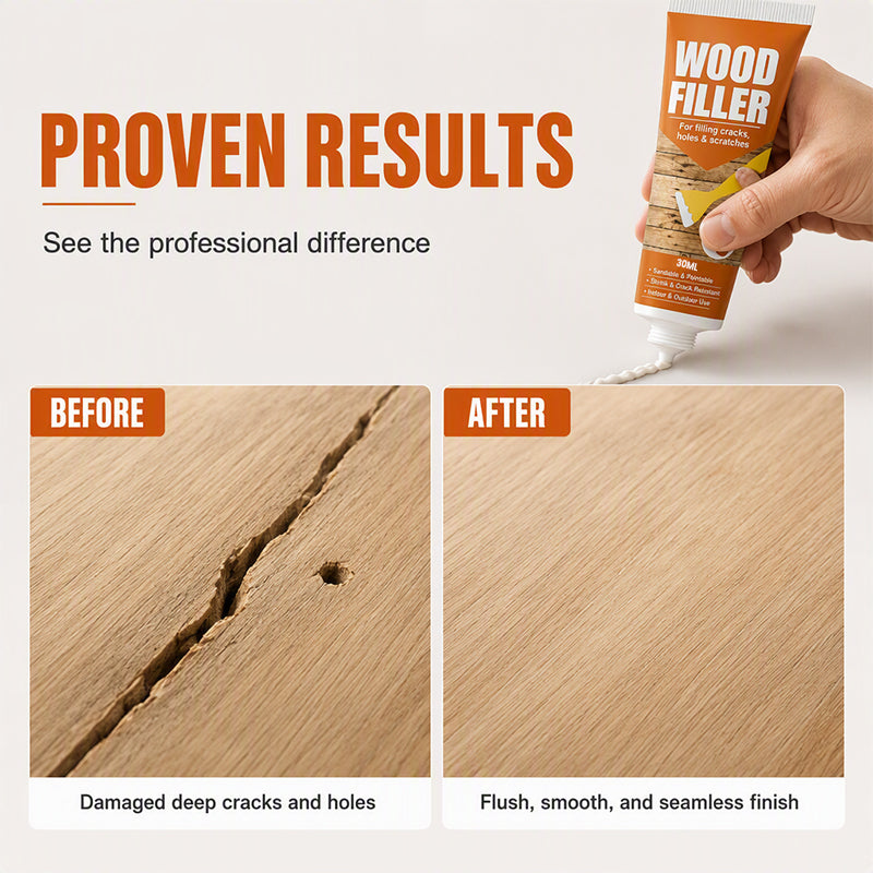 🔥Limited-time 50% off-Wood Filler for Cracks and Holes