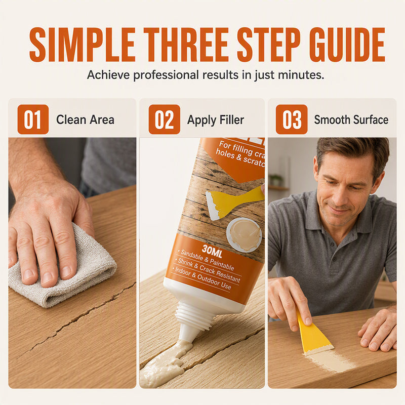 🔥Limited-time 50% off-Wood Filler for Cracks and Holes