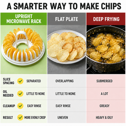 🔥Buy 2 Get 1 Free🔥Microwave Potato Chip Maker with Slicer Bowl Set